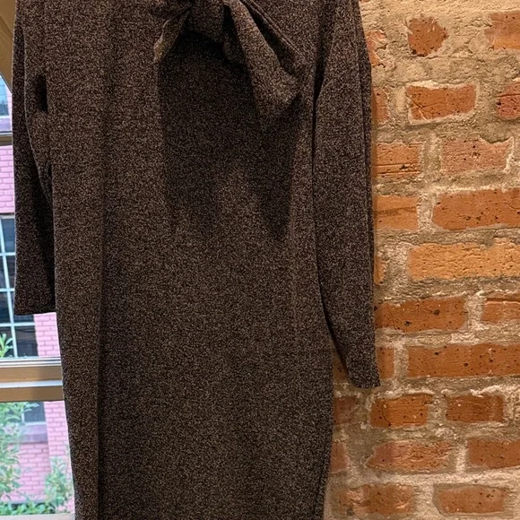 Ann Taylor Factory Charcoal Long Sleeve Dress - Picture 5 of 5